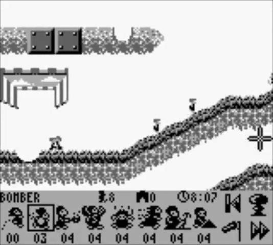 Lemmings 2: The Tribes screenshot 4 for GameBoy